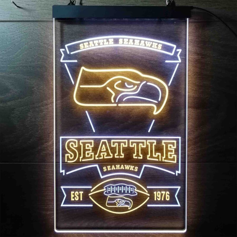 Seattle Seahawks Est 1976 Led Neon Sign - Image 9