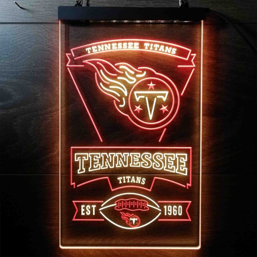 Tennessee Titans Est 1960 Neon Like Led Sign - Image 2