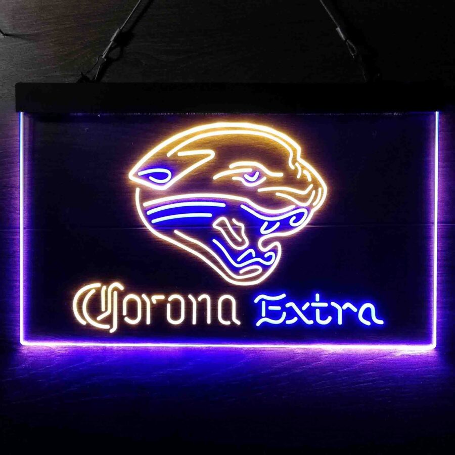 Jacksonville Jaguars Corona Extra Bar Neon Like Led Sign