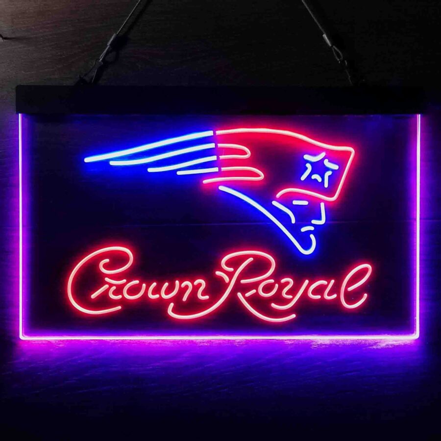New England Patriots Crown Royal Neon Like Led Sign - Image 4