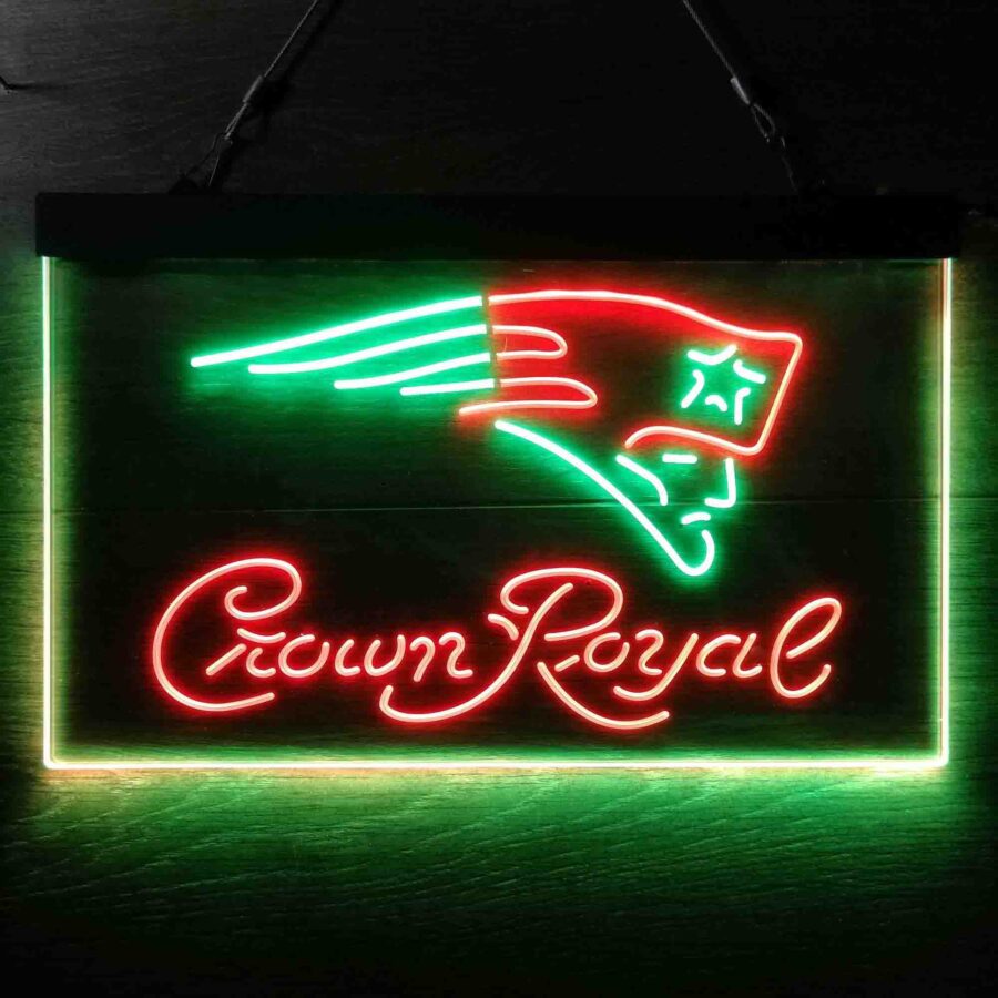 New England Patriots Crown Royal Neon Like Led Sign