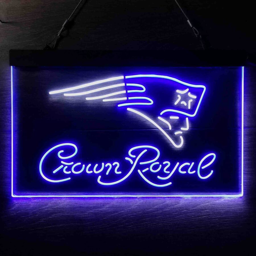 New England Patriots Crown Royal Neon Like Led Sign - Image 2