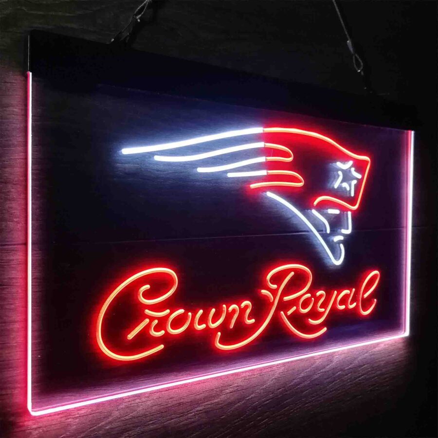 New England Patriots Crown Royal Neon Like Led Sign - Image 24