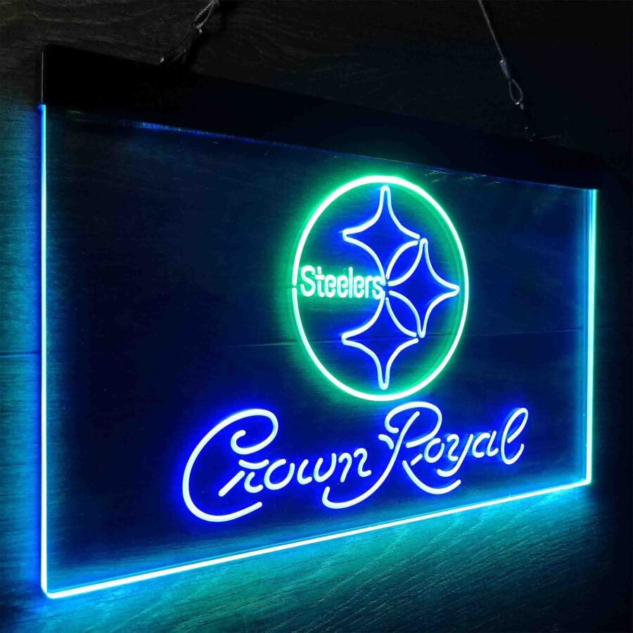 Crown Royal Bar Pittsburgh Steelers Est 1933 Neon Like Led Sign - Image 14