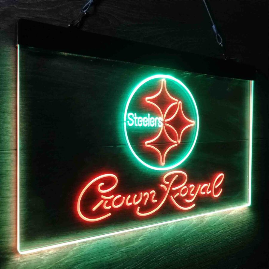 Crown Royal Bar Pittsburgh Steelers Est 1933 Neon Like Led Sign - Image 21