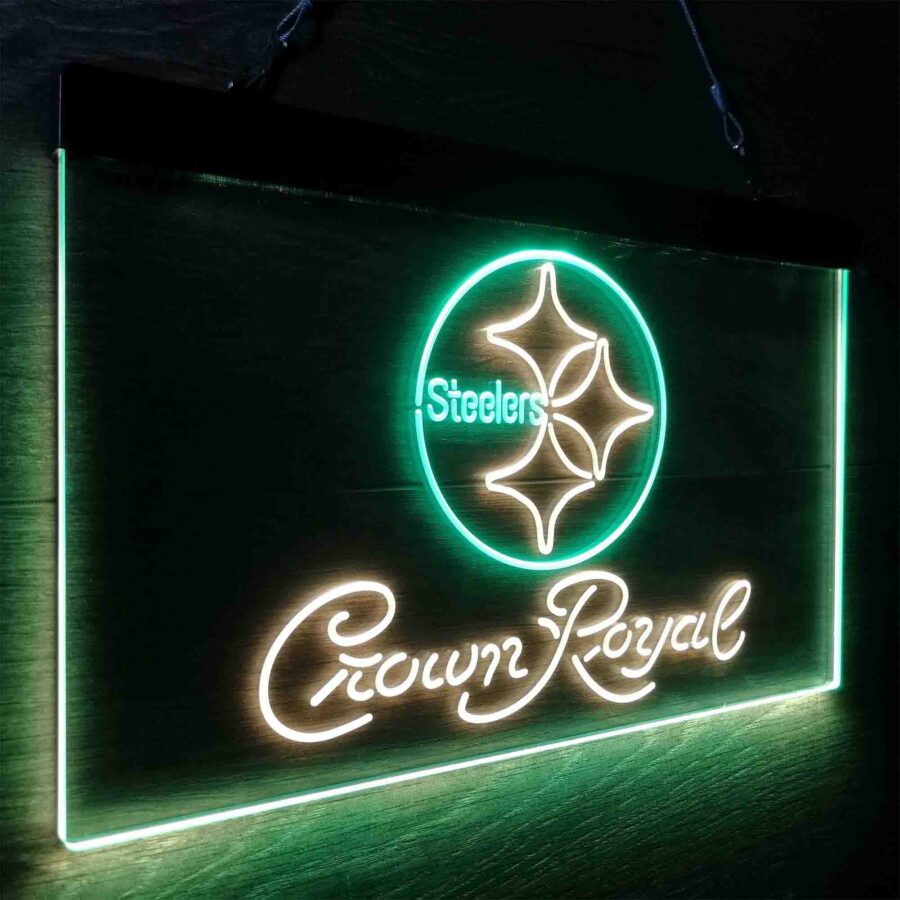 Crown Royal Bar Pittsburgh Steelers Est 1933 Neon Like Led Sign - Image 17