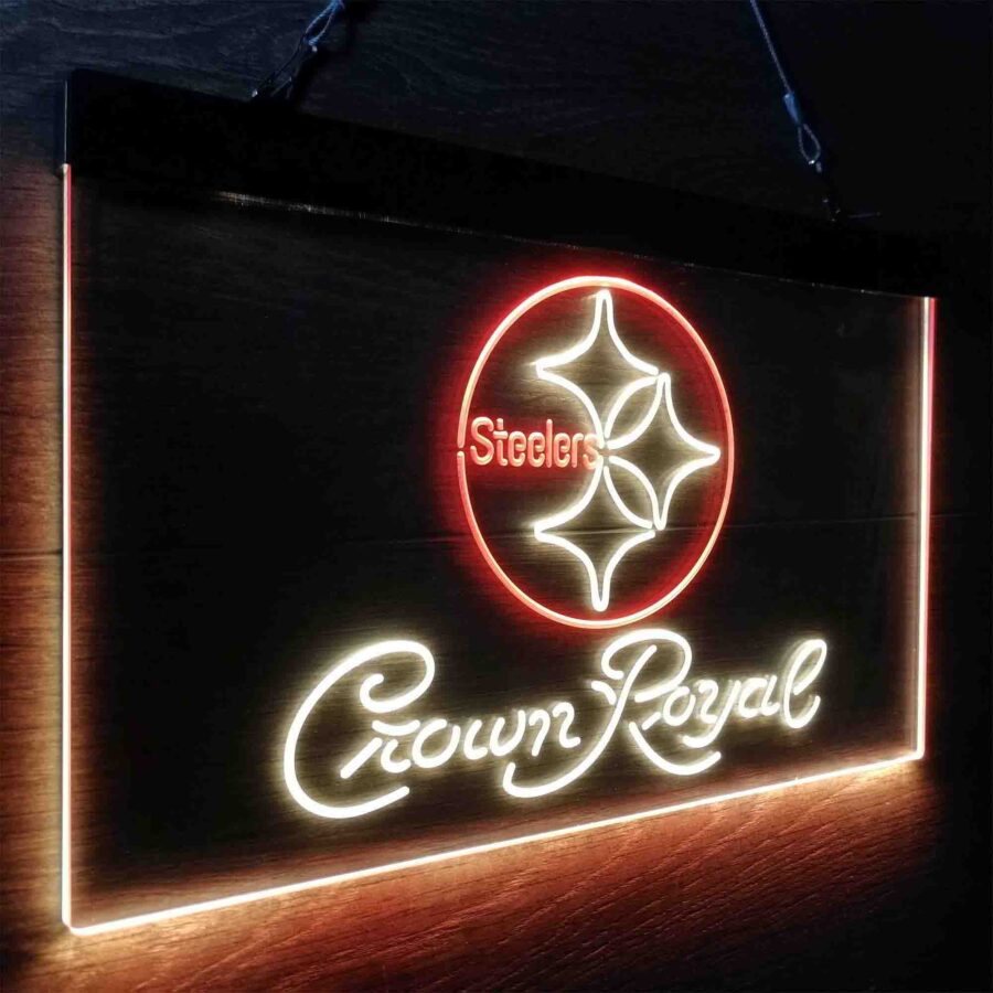 Crown Royal Bar Pittsburgh Steelers Est 1933 Neon Like Led Sign - Image 19