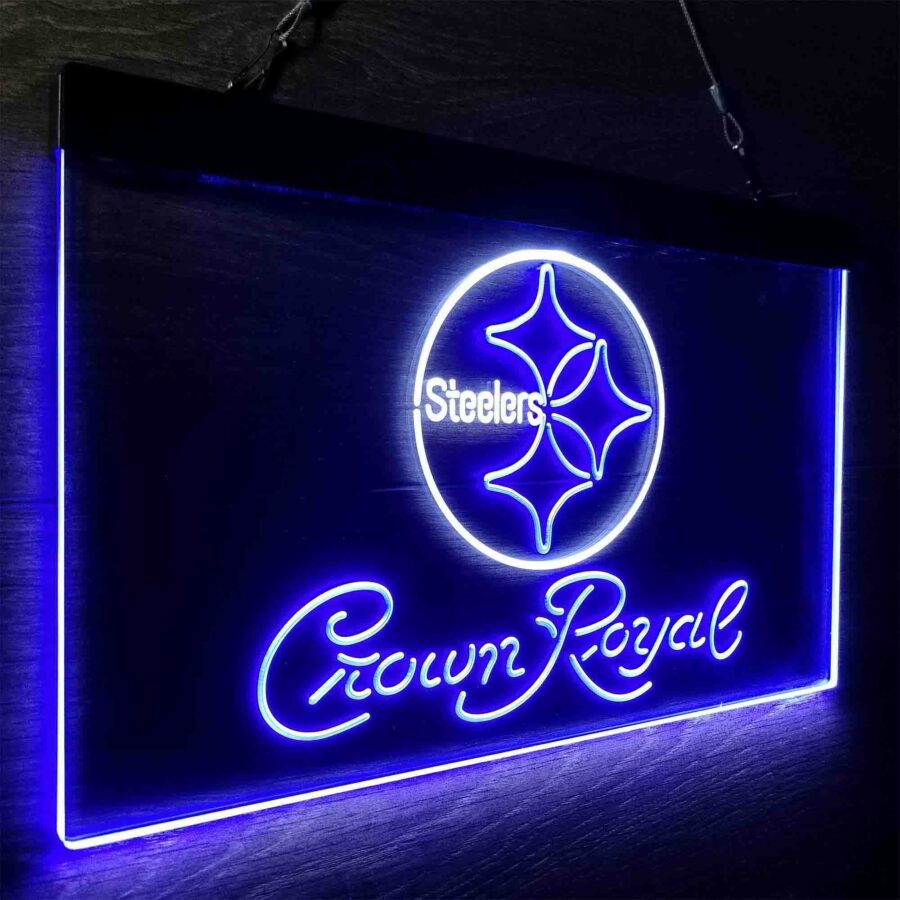 Crown Royal Bar Pittsburgh Steelers Est 1933 Neon Like Led Sign - Image 24