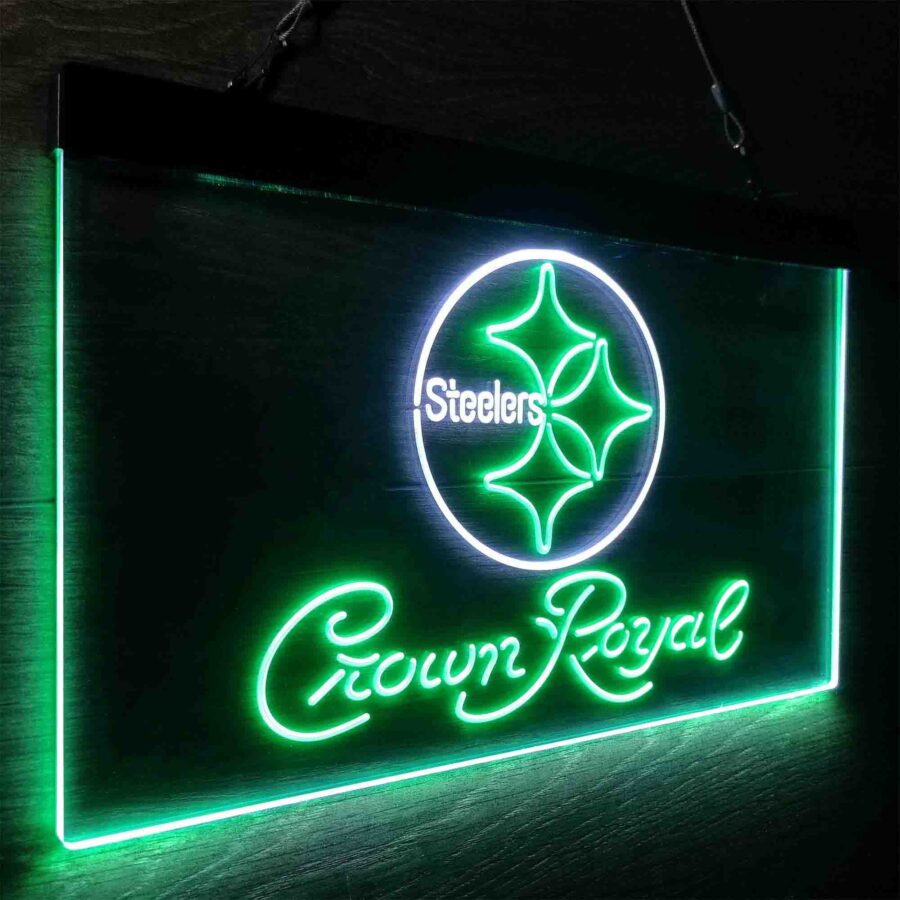 Crown Royal Bar Pittsburgh Steelers Est 1933 Neon Like Led Sign - Image 25