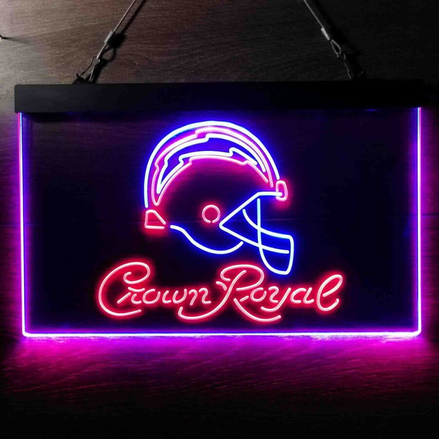 Los Angeles Chargers Crown Royal Neon Like Led Sign - Image 2
