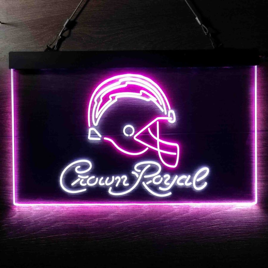Los Angeles Chargers Crown Royal Neon Like Led Sign - Image 4