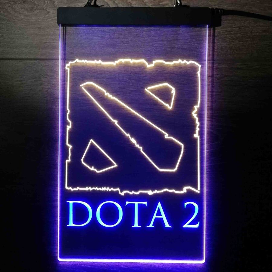Dota 2 Logo Game Room Neon Light Led Sign