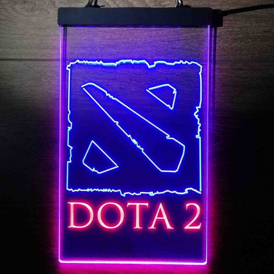 Dota 2 Logo Game Room Neon Light Led Sign - Image 12
