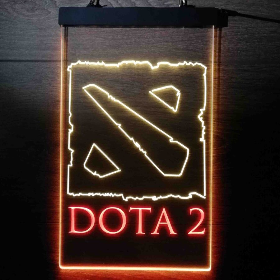 Dota 2 Logo Game Room Neon Light Led Sign - Image 11