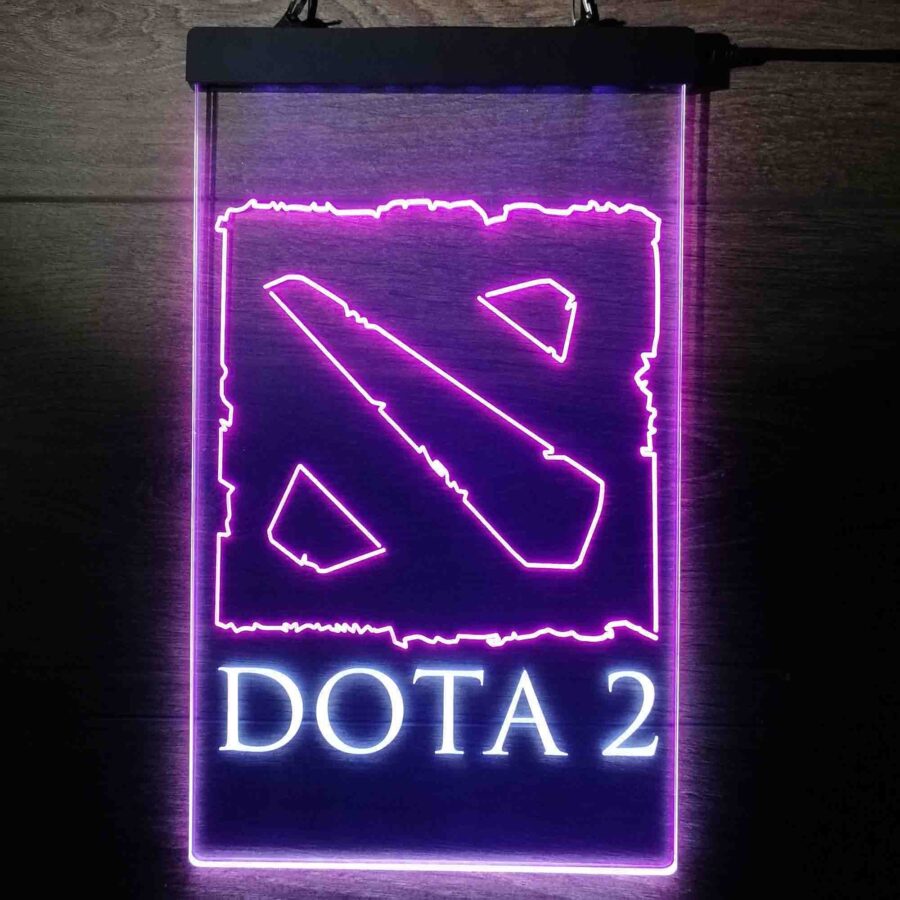 Dota 2 Logo Game Room Neon Light Led Sign - Image 4