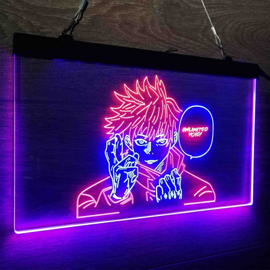 Jujutsu Kaisen Neon Poster Wall Art Neon Like Led Sign - Image 20