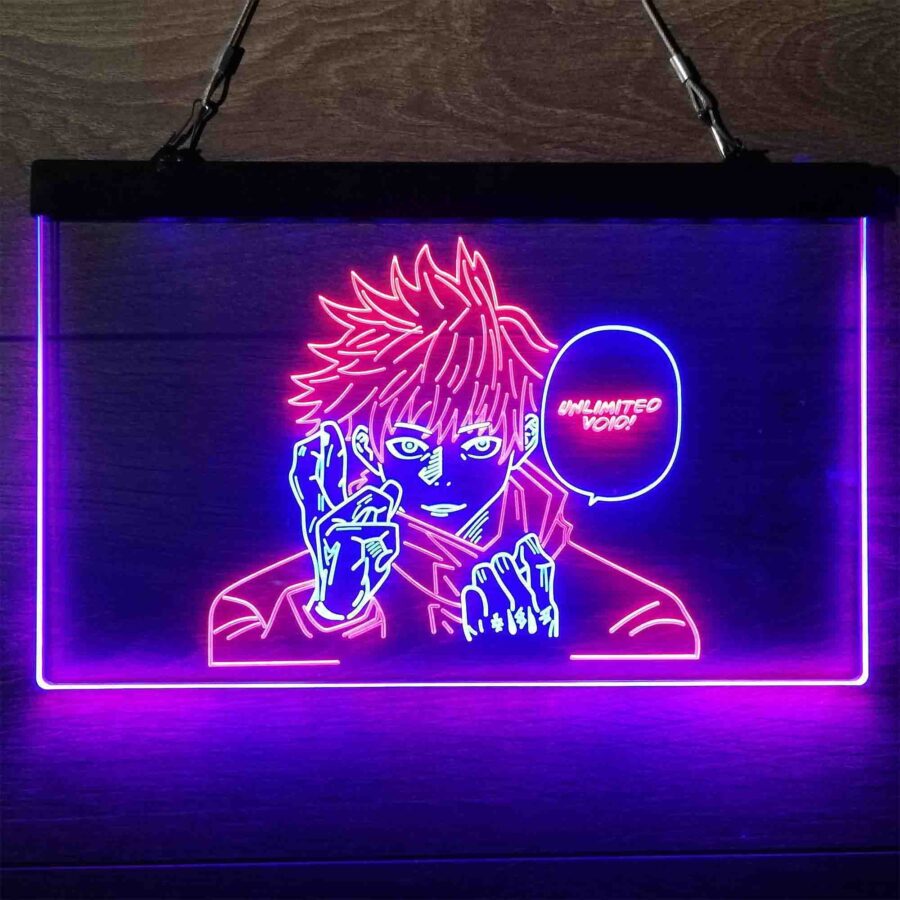 Jujutsu Kaisen Neon Poster Wall Art Neon Like Led Sign