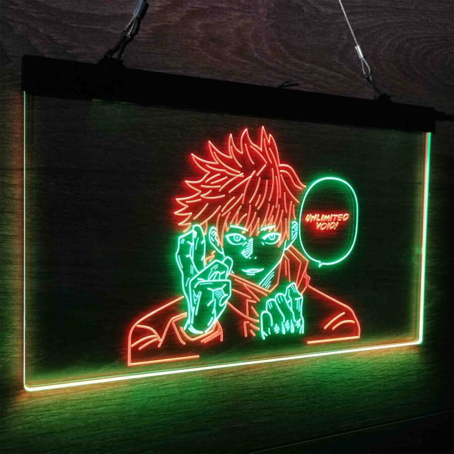 Jujutsu Kaisen Neon Poster Wall Art Neon Like Led Sign - Image 18