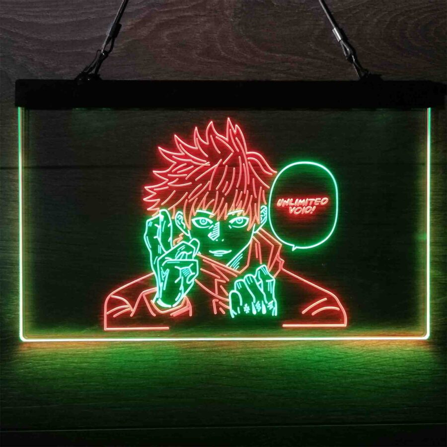 Jujutsu Kaisen Neon Poster Wall Art Neon Like Led Sign - Image 6