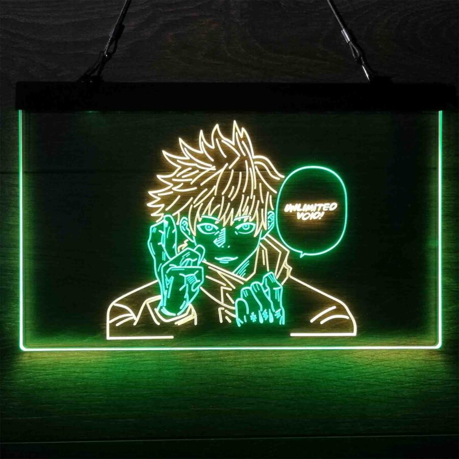 Jujutsu Kaisen Neon Poster Wall Art Neon Like Led Sign - Image 2
