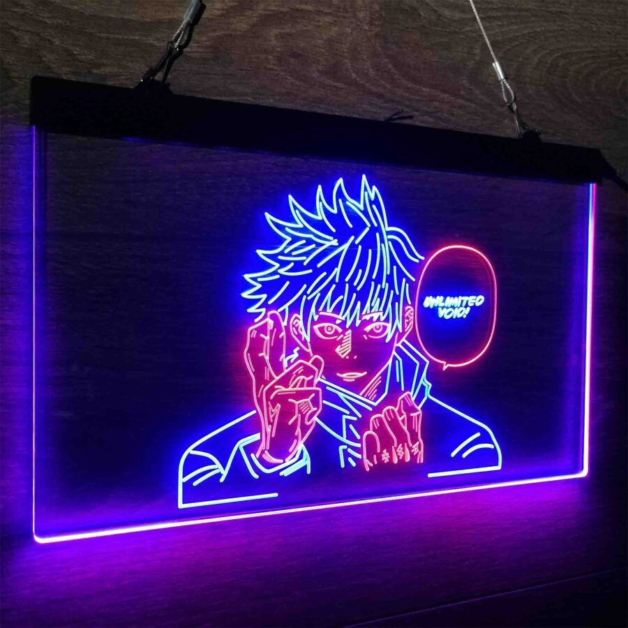 Jujutsu Kaisen Neon Poster Wall Art Neon Like Led Sign - Image 22