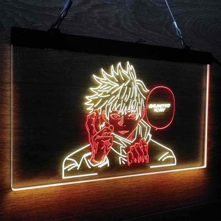 Jujutsu Kaisen Neon Poster Wall Art Neon Like Led Sign - Image 19