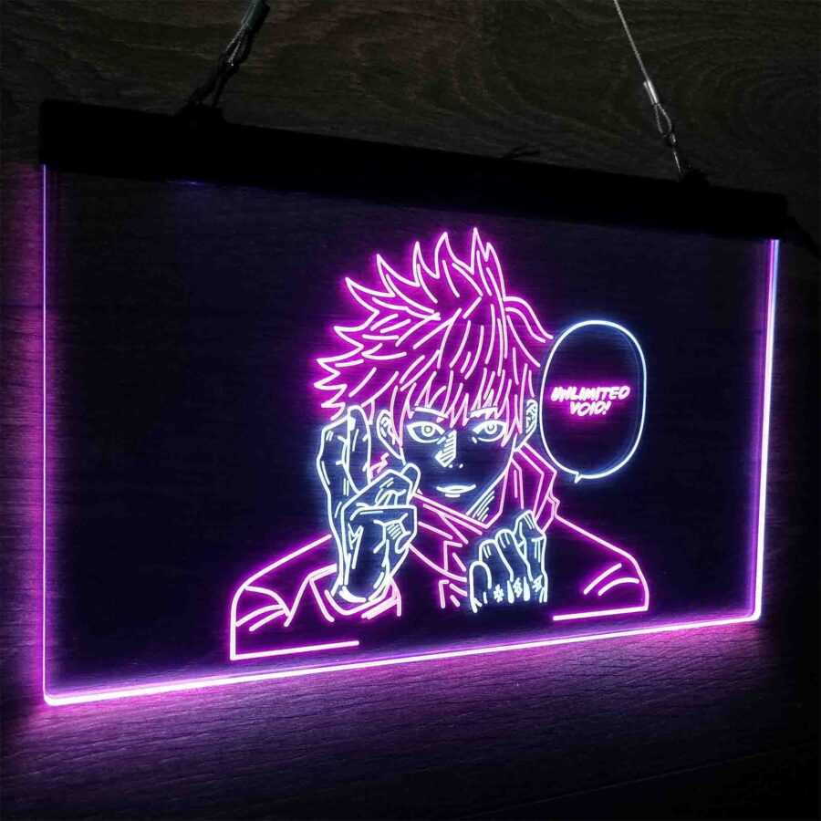 Jujutsu Kaisen Neon Poster Wall Art Neon Like Led Sign - Image 21