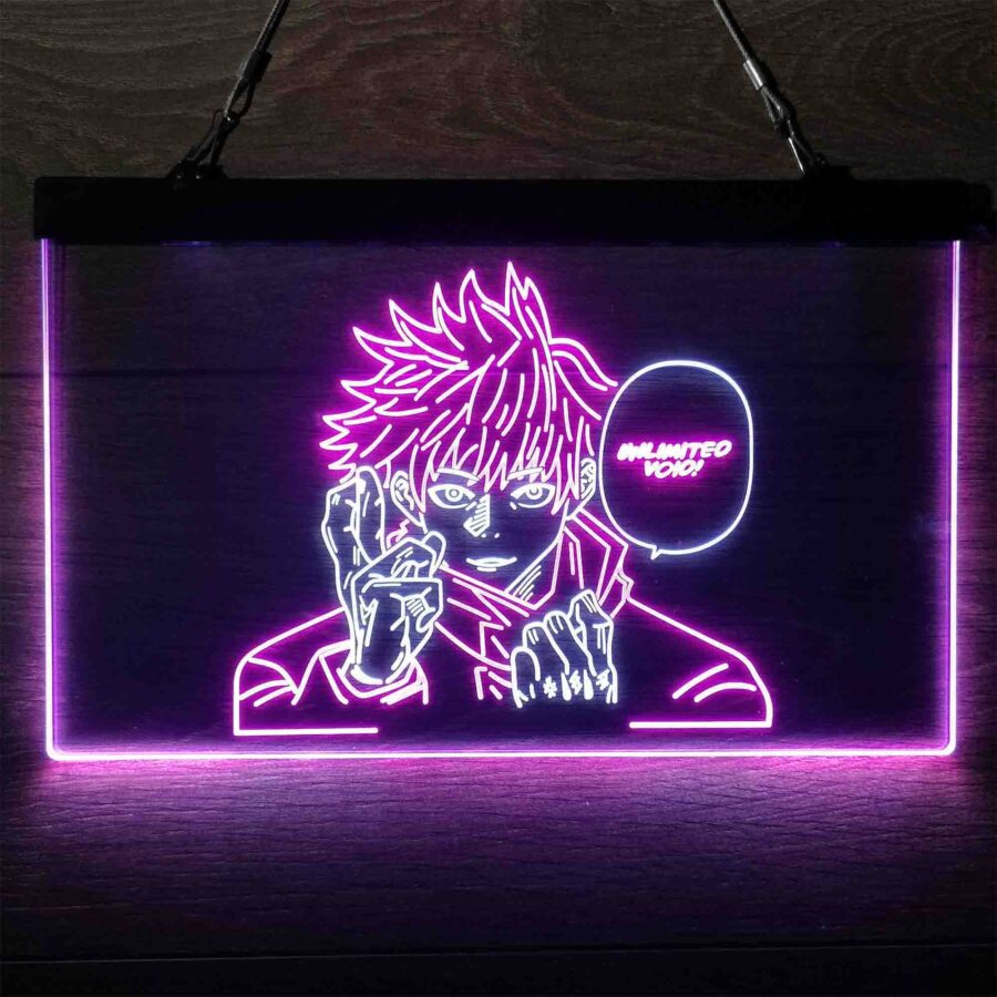 Jujutsu Kaisen Neon Poster Wall Art Neon Like Led Sign - Image 8