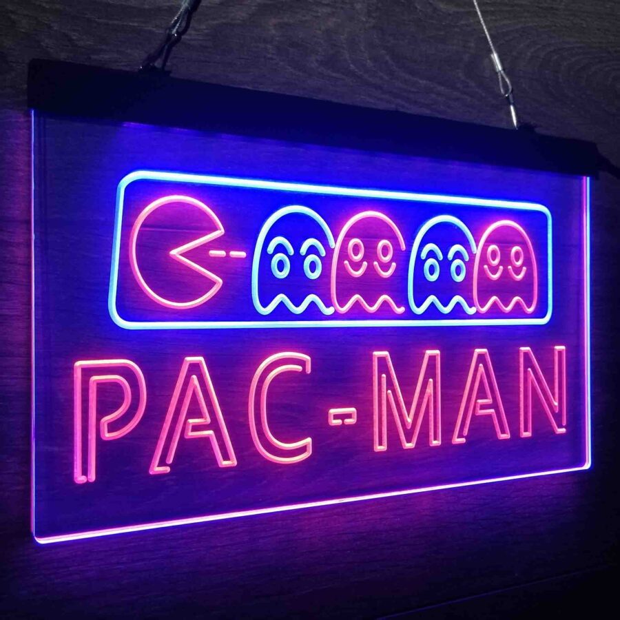 Pac-Man Arcade Game Room Neon Led Sign - Image 18