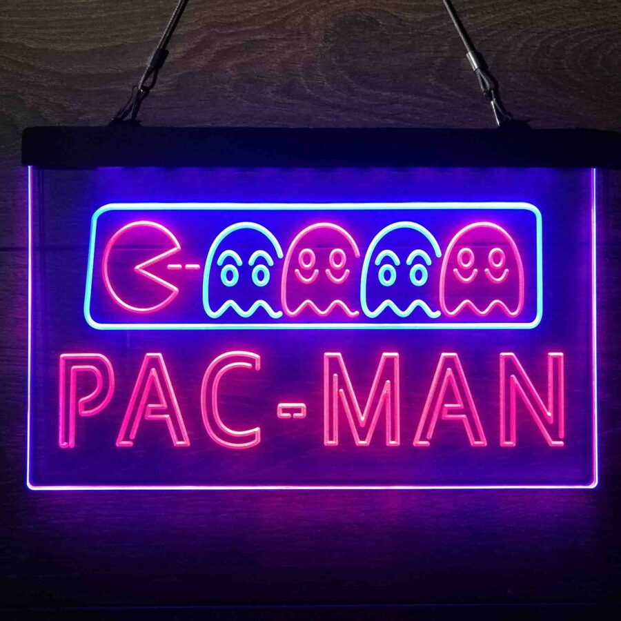 Pac-Man Arcade Game Room Neon Led Sign