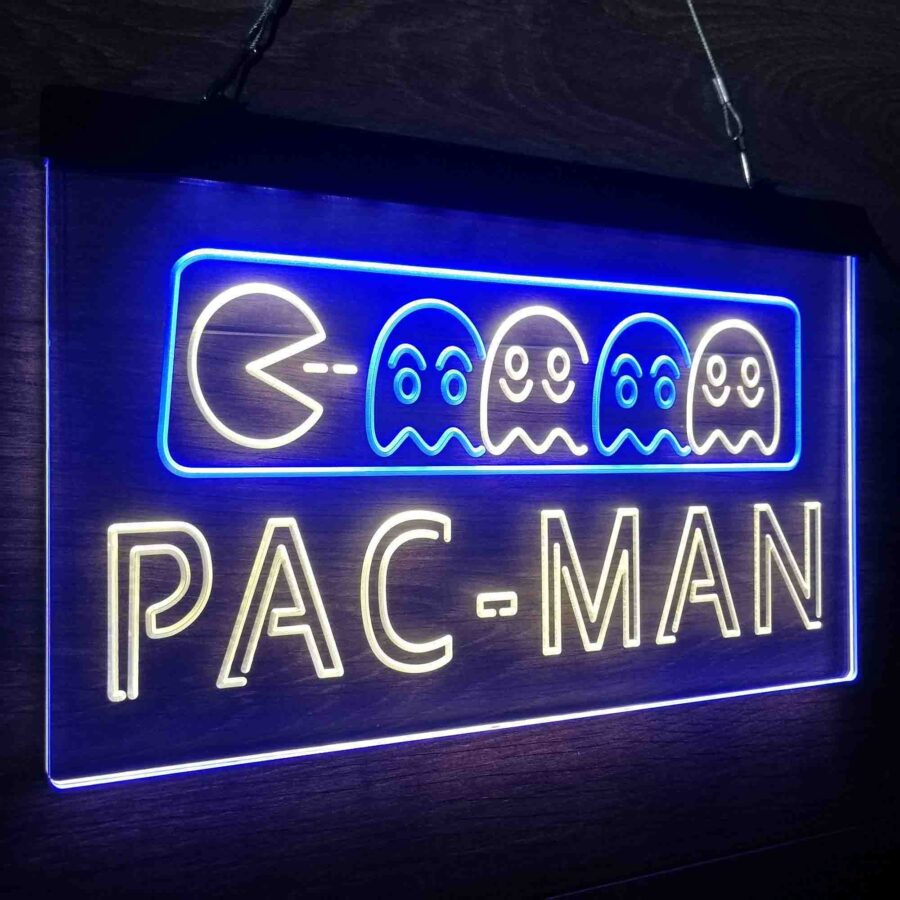 Pac-Man Arcade Game Room Neon Led Sign - Image 19