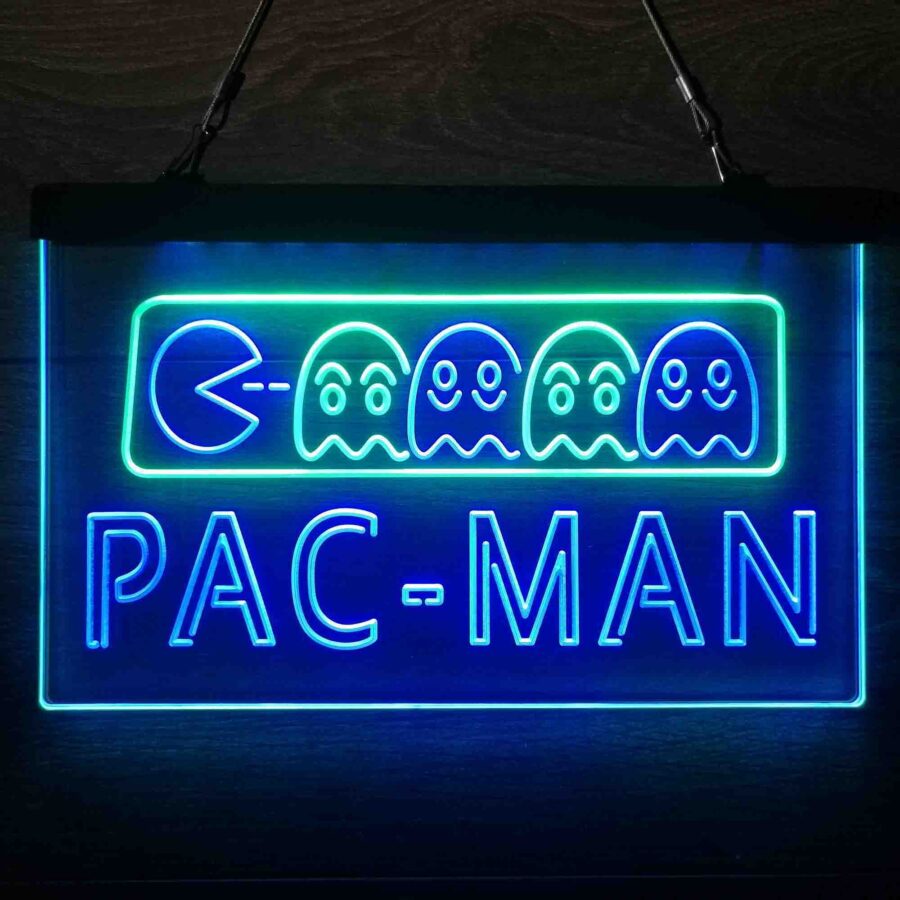 Pac-Man Arcade Game Room Neon Led Sign - Image 9