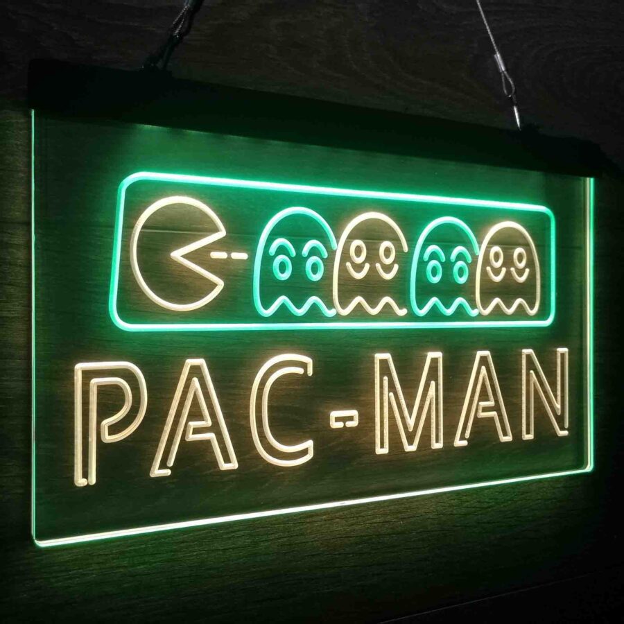 Pac-Man Arcade Game Room Neon Led Sign - Image 25
