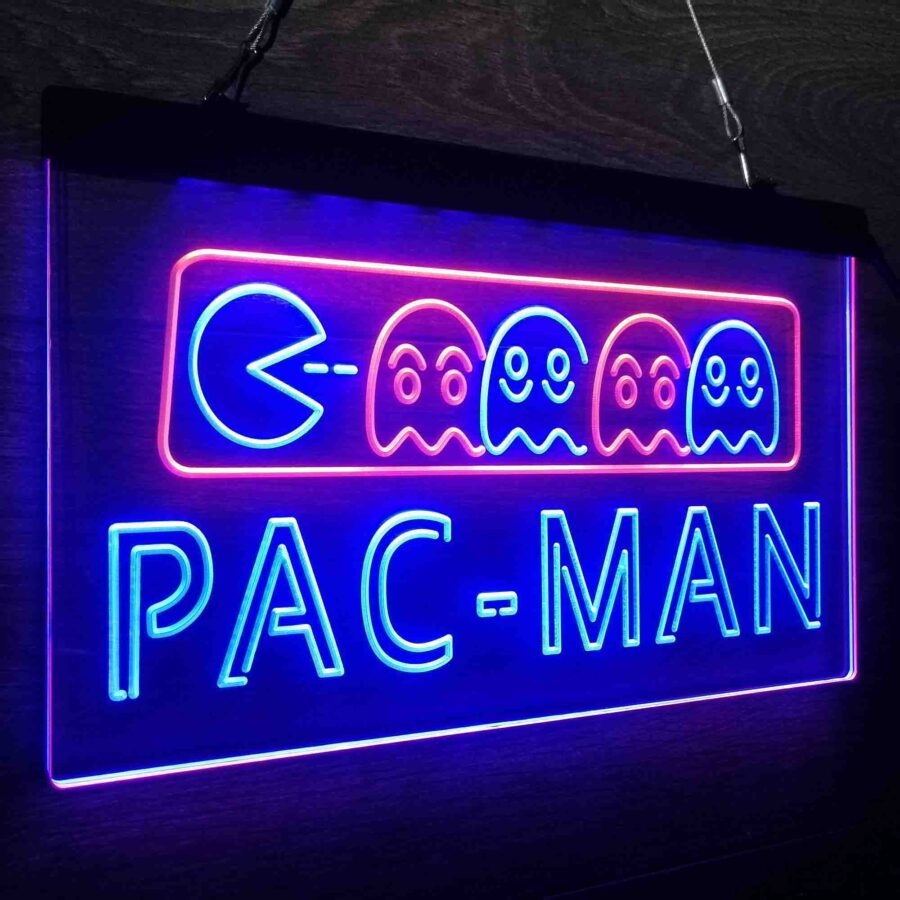 Pac-Man Arcade Game Room Neon Led Sign - Image 16