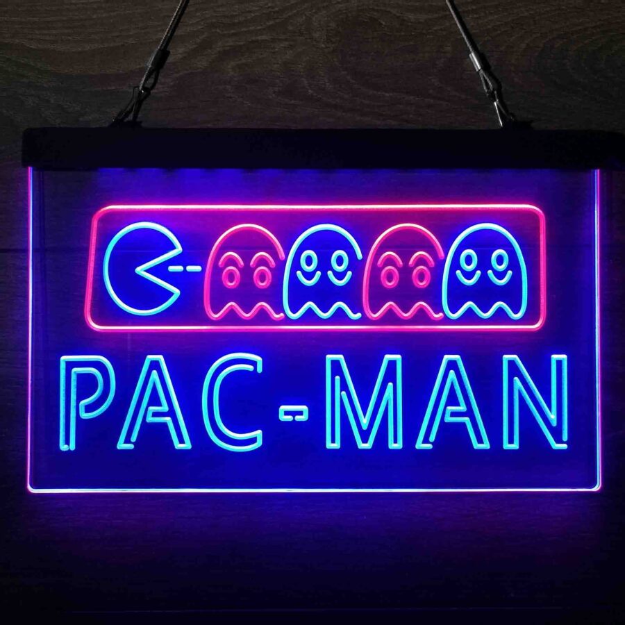 Pac-Man Arcade Game Room Neon Led Sign - Image 4