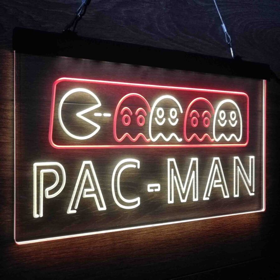 Pac-Man Arcade Game Room Neon Led Sign - Image 17