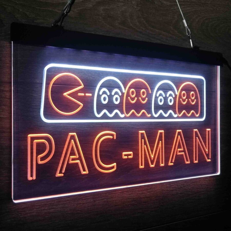 Pac-Man Arcade Game Room Neon Led Sign - Image 20