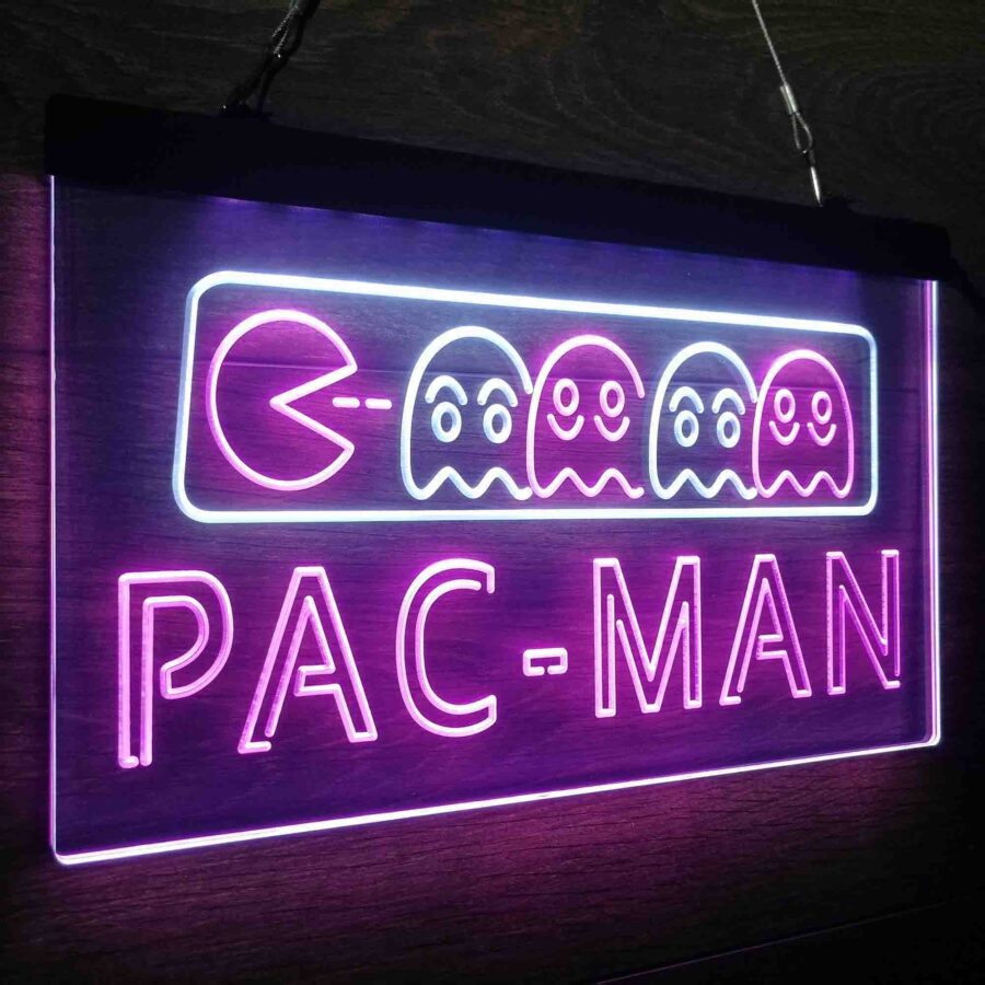 Pac-Man Arcade Game Room Neon Led Sign - Image 26