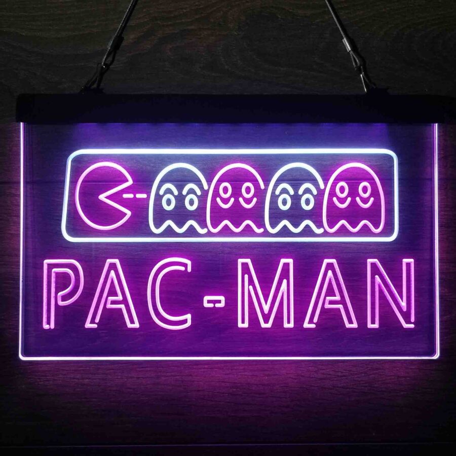 Pac-Man Arcade Game Room Neon Led Sign - Image 13