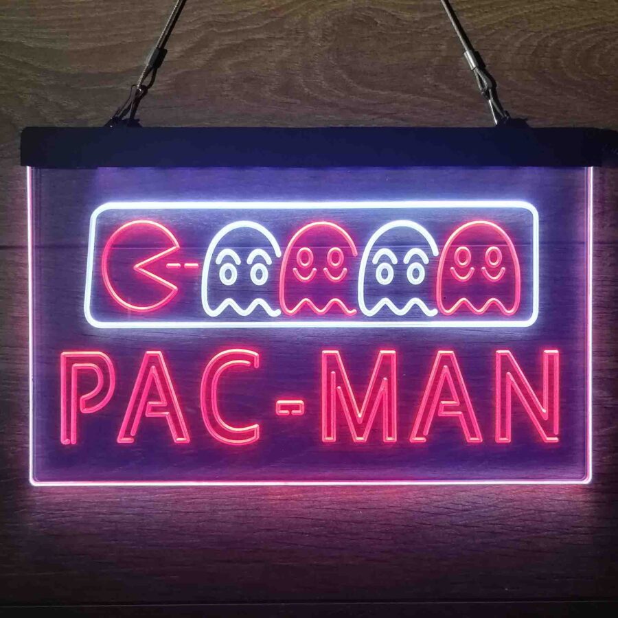 Pac-Man Arcade Game Room Neon Led Sign - Image 11