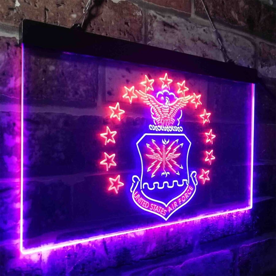 Us Air Force Eagle Badge Neon Like Led Sign - Image 18