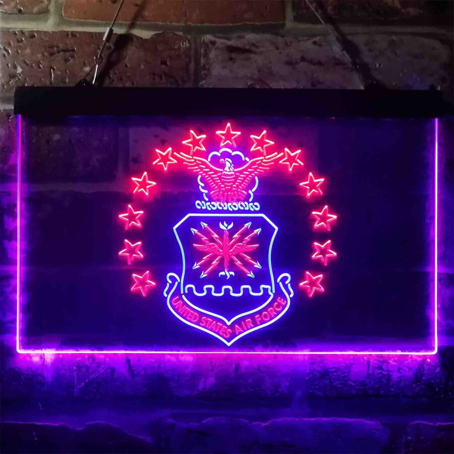 Us Air Force Eagle Badge Neon Like Led Sign - Image 5