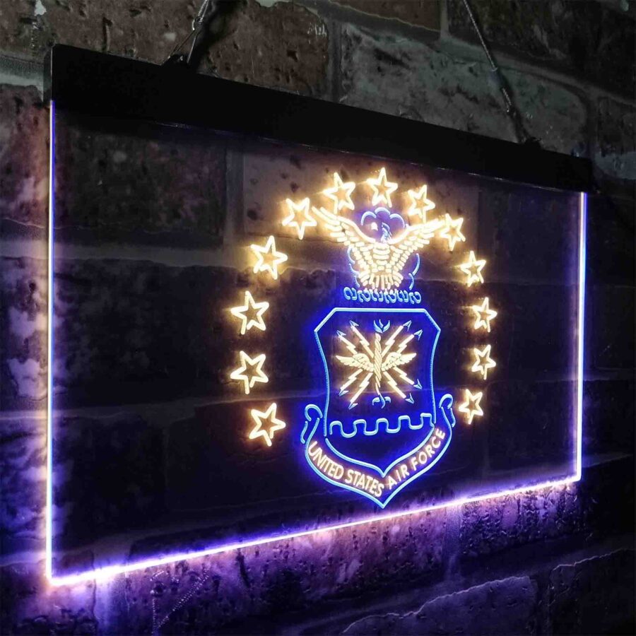 Us Air Force Eagle Badge Neon Like Led Sign - Image 25