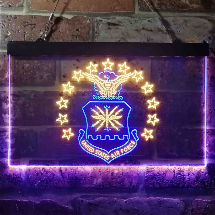 Us Air Force Eagle Badge Neon Like Led Sign - Image 12