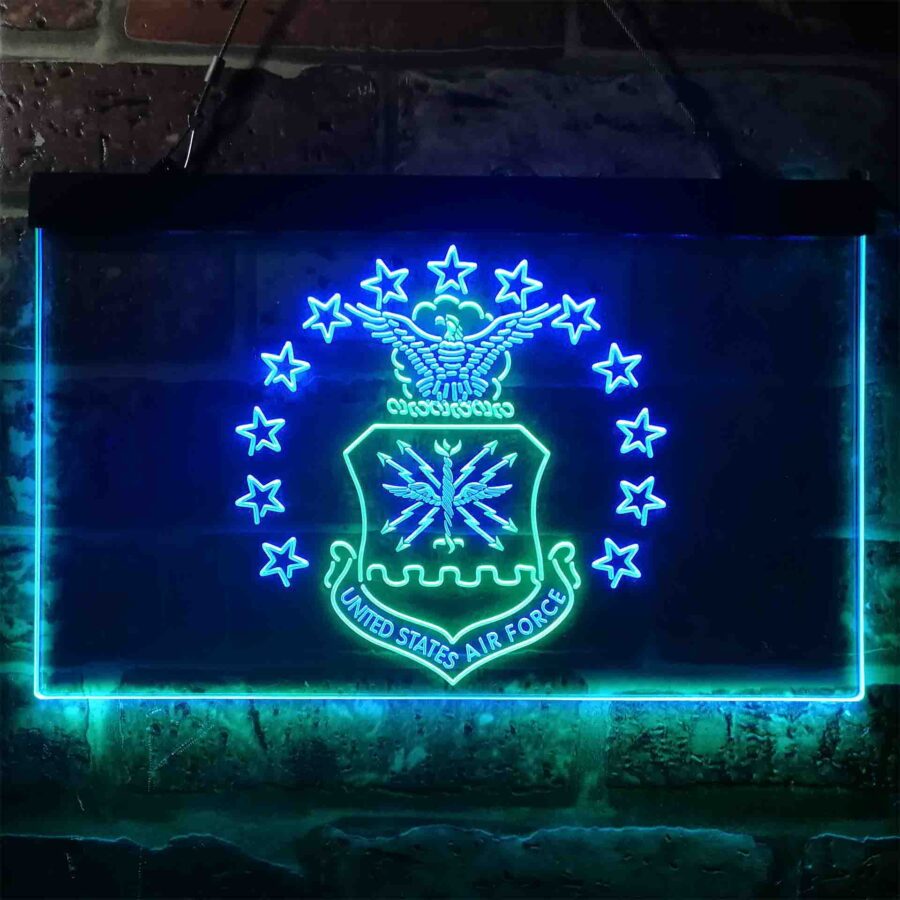 Us Air Force Eagle Badge Neon Like Led Sign - Image 7