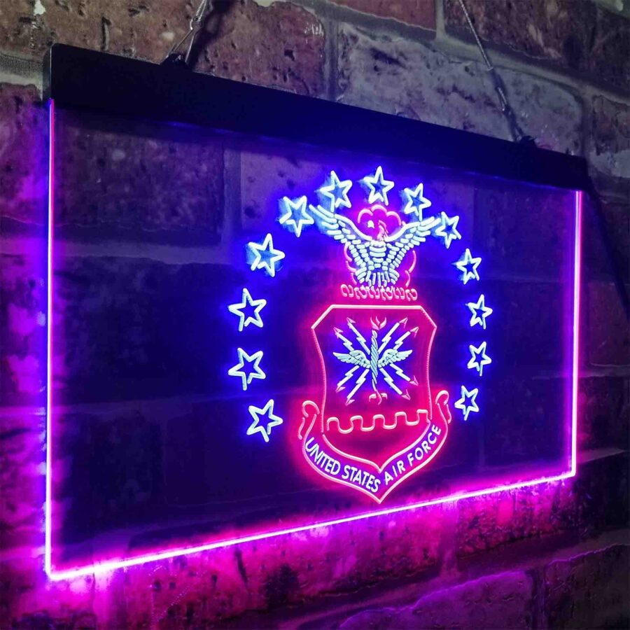 Us Air Force Eagle Badge Neon Like Led Sign - Image 23