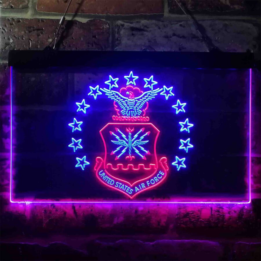 Us Air Force Eagle Badge Neon Like Led Sign - Image 10