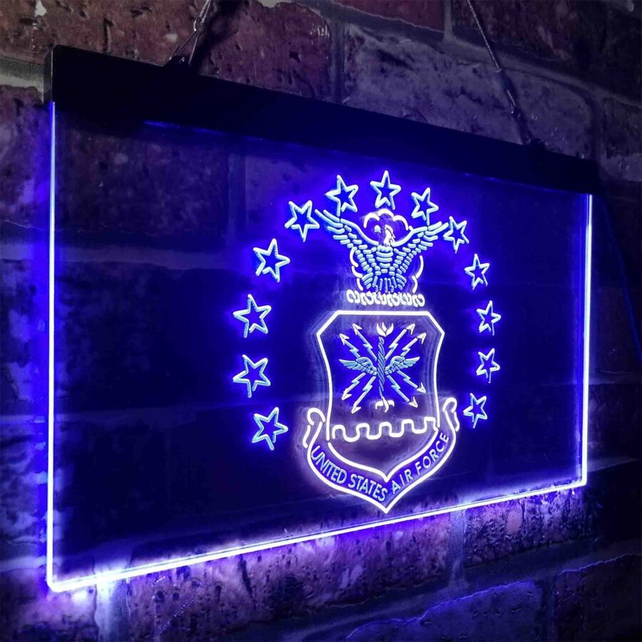 Us Air Force Eagle Badge Neon Like Led Sign - Image 17