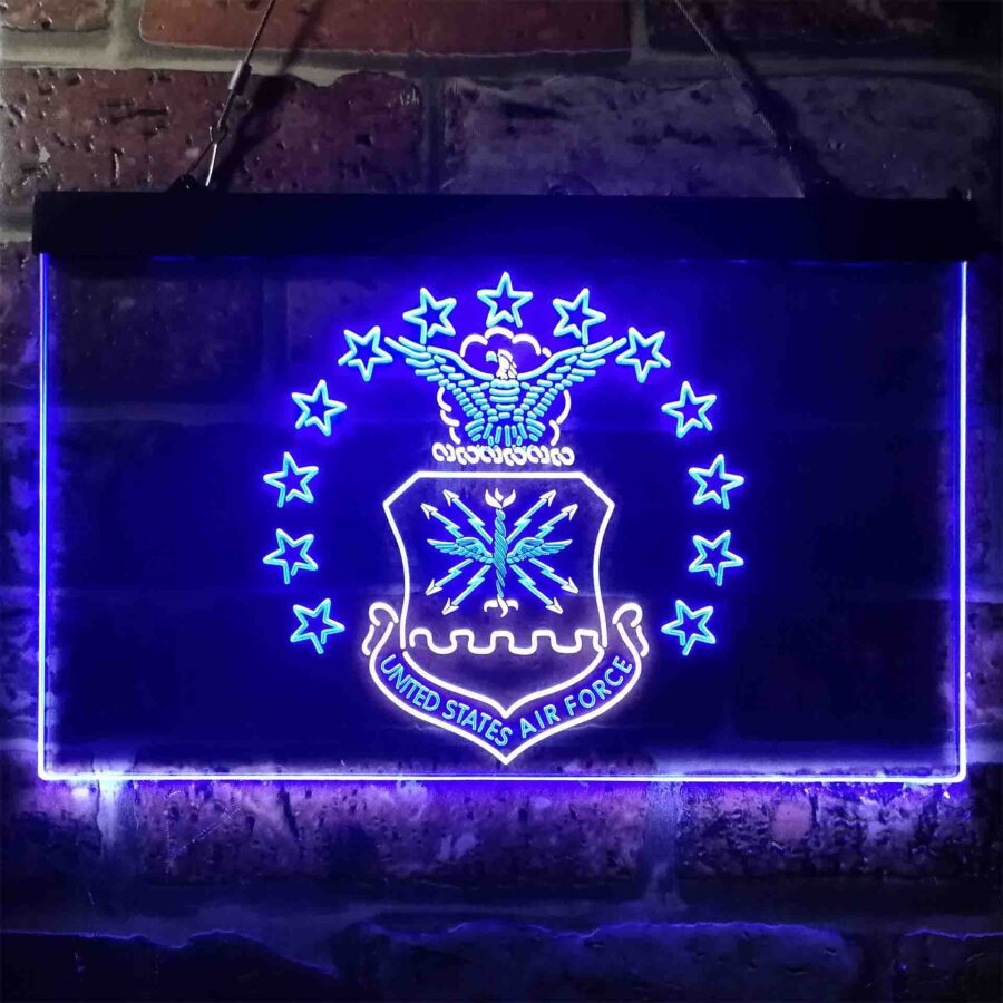 Us Air Force Eagle Badge Neon Like Led Sign - Image 4