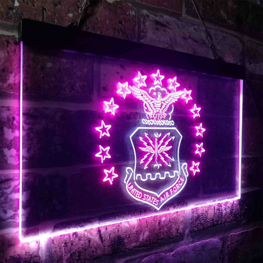 Us Air Force Eagle Badge Neon Like Led Sign - Image 14